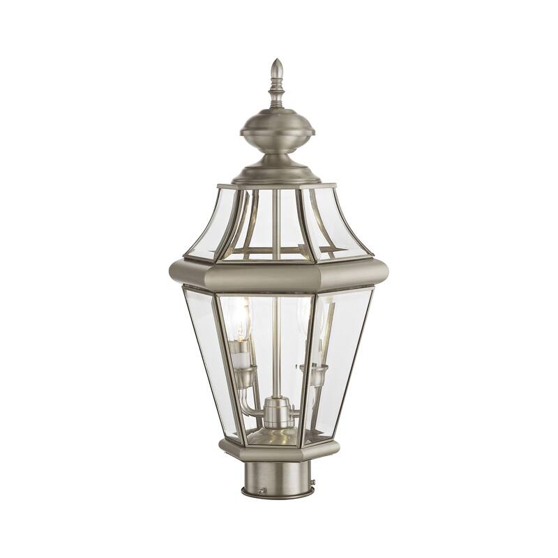 Livex Lighting Georgetown 2 Light 21" High Outdoor Single Head Post