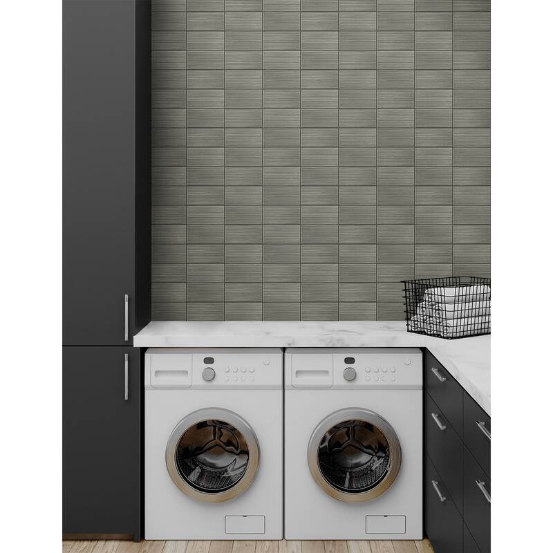 Luxe Haven Rib Tile Peel and Stick Wallpaper