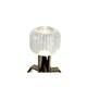 13.58" Height Gold Metal LED Table Lamp With Clear Glass Shade