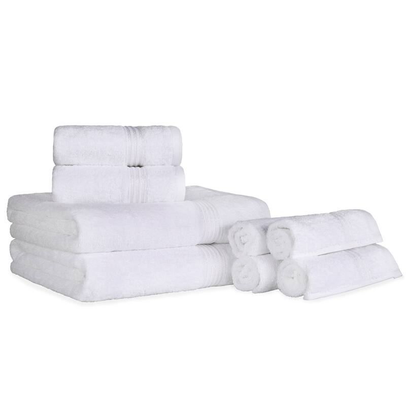 Superior Heritage Egyptian Cotton Absorbent 8-Piece Towel Set
