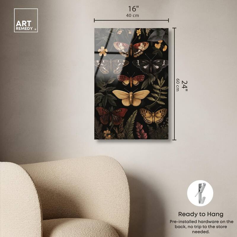 Winged Visitors III Acrylic by Art Remedy, Ready to Hang