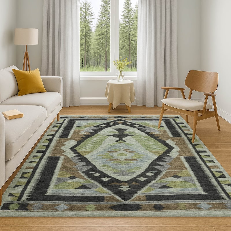 Premium Washable Super Soft Global Medallion Mayfield Rug