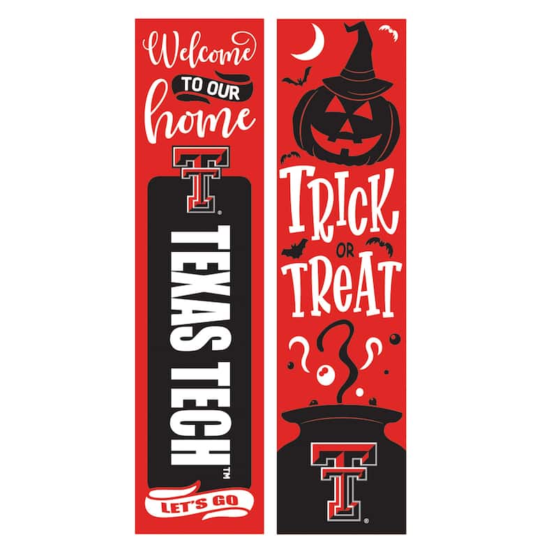 47" Double Sided Seasonal Porch Leaner, Texas Tech University - 47" x 11.25"