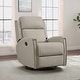 preview thumbnail 13 of 52, Jerome Swivel Glider Recliner Nursery Chair Manual Push Back Recliner