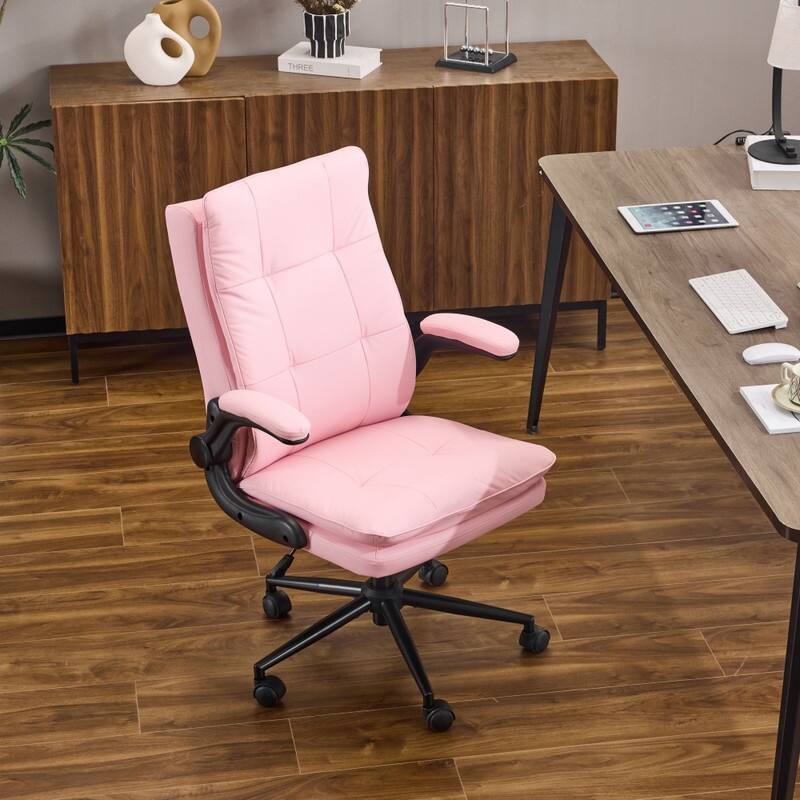 25.6 Inch Adjustable Armrest Dual Purpose Leg Swivel Office Chair With Spikes