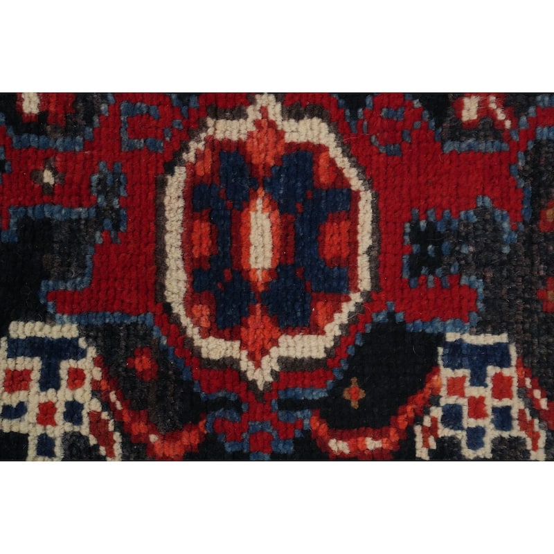 Hand Knotted Oriental 100% Wool Carpet Traditional Medallion Red Heriz Area Rug - 11' 4'' X 8' 6''