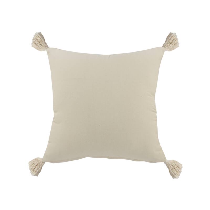 Sevita Fringe Festival Raspberry Color Block Throw Pillow