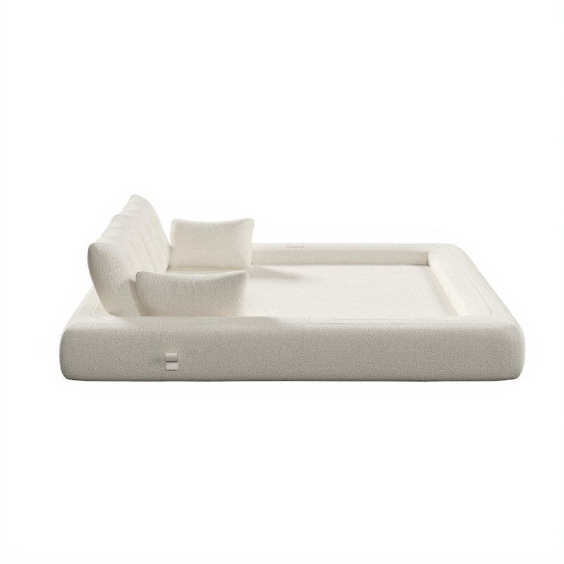 78.7" Teddy 3-Seater Sleeper Sofa Modular Floor, Convertible Lounge
