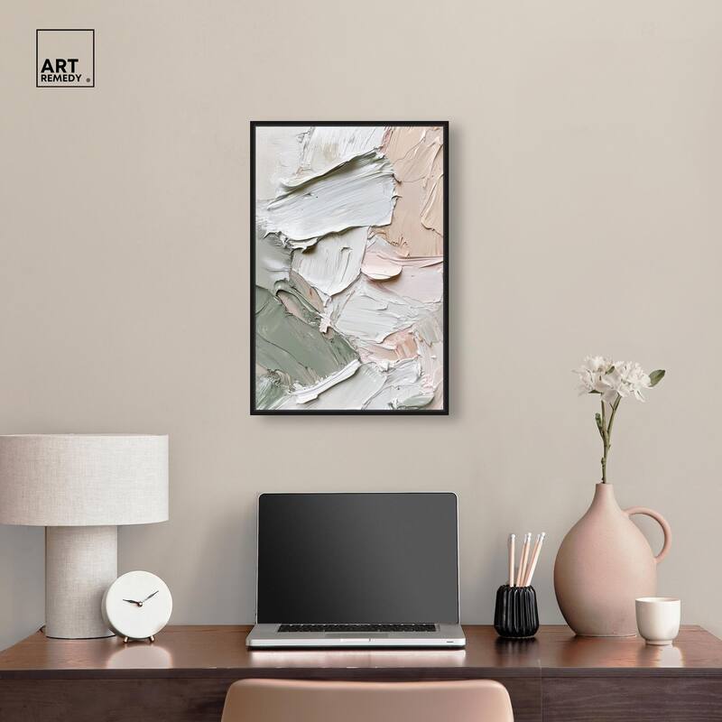 Creamy Contours I Canvas by Art Remedy