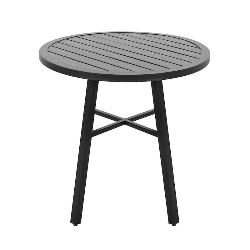 Outdoor Patio Bistro Set With Swivel Chairs