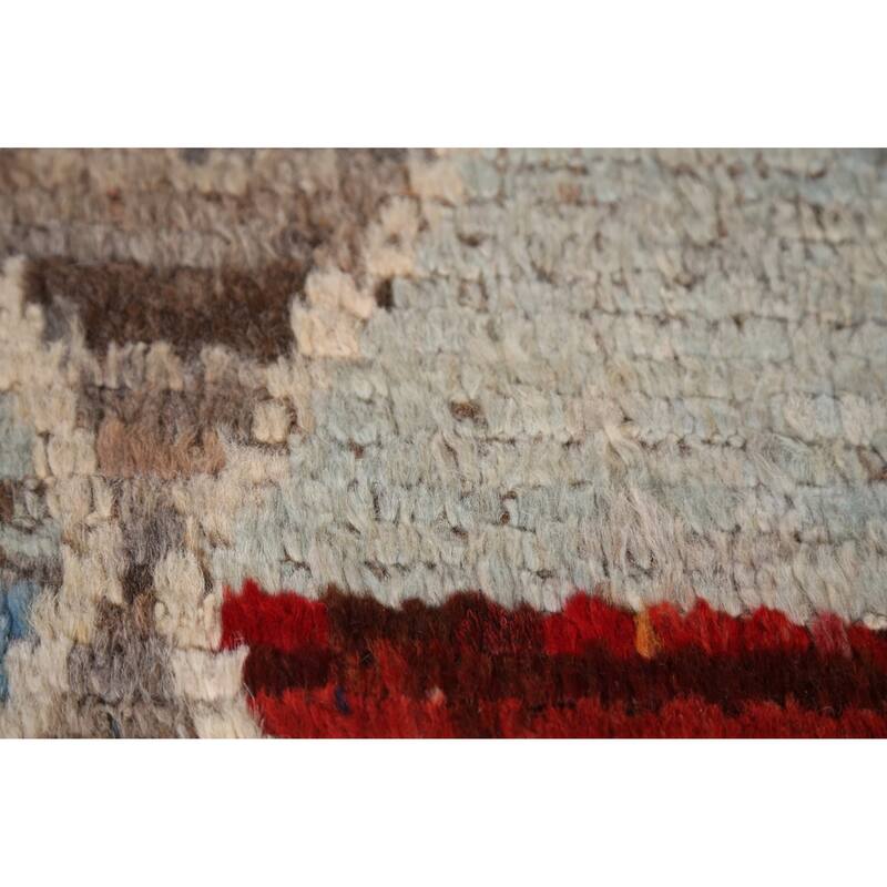 Trellis Moroccan Oriental Area Rug Hand-Knotted Wool Carpet - 5'11" x 7'8"