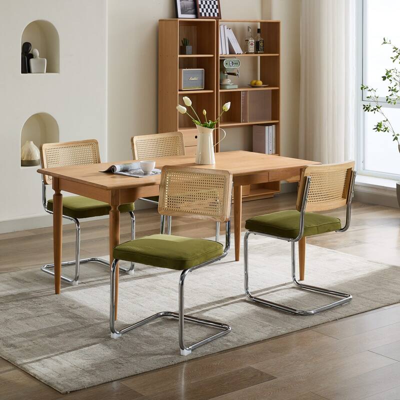 Mid Century Velvet Dining Chairs Set of 2,Accent Chairs