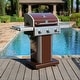 preview thumbnail 81 of 79, Kenmore 3 Burner Pedestal Grill with Foldable Side Shelves - product size:1298*613*1145mm,