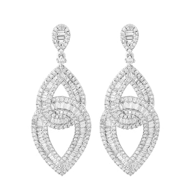 EFFY 14K White Gold Diamond Earrings