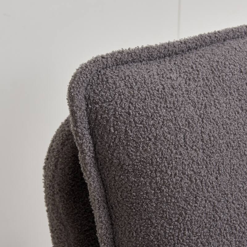 Modern Sherpa Upholstered Accent Chair