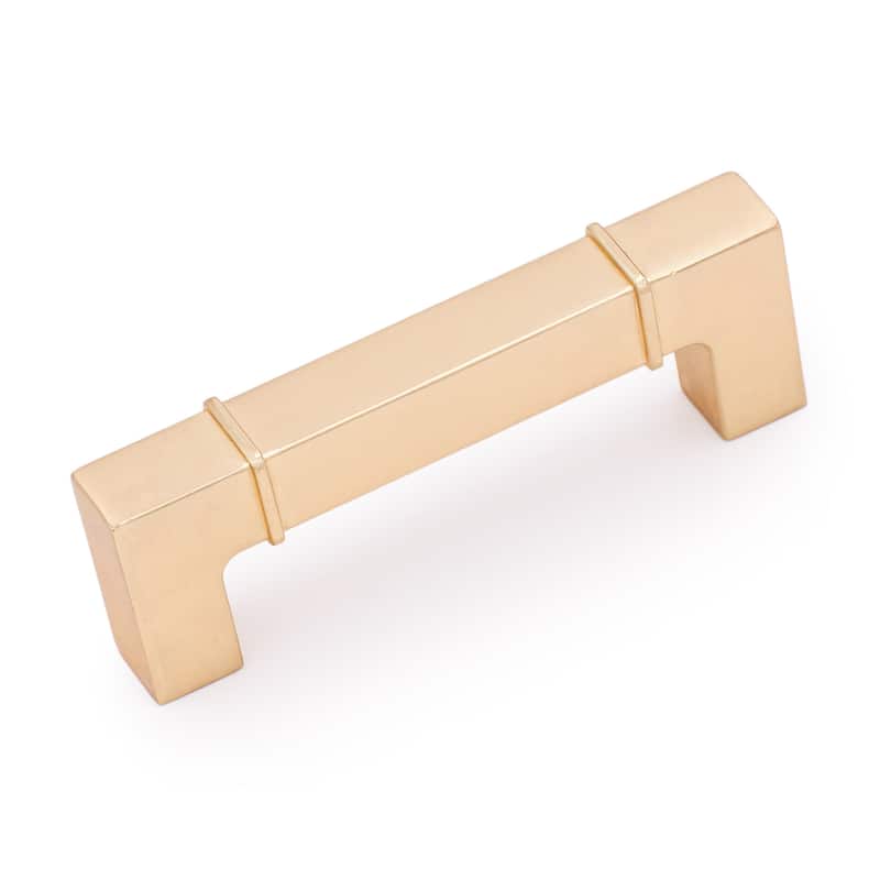 RK International Newbury 3-3/4 Inch Center to Center Handle Cabinet - Satin Gold