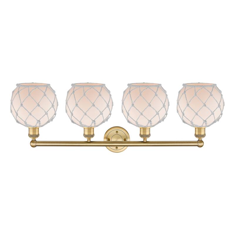 Innovations Lighting Endless Possibilities Edison - Farmhouse Rope - 4 Light 35" Bath Vanity Light