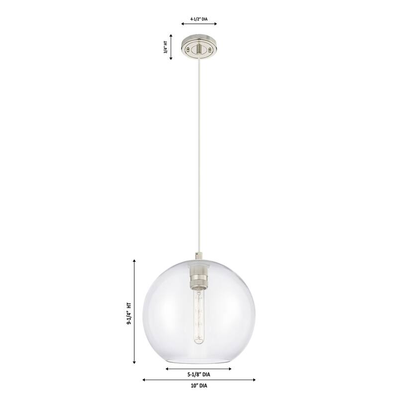 Innovations Lighting Downtown Urban - Crown Point - 1 Light 10" Athens Cord Hung Pendant