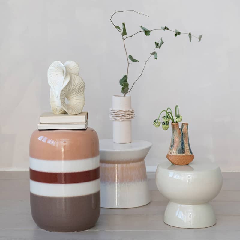 Elegance Stoneware Stool Pedestal