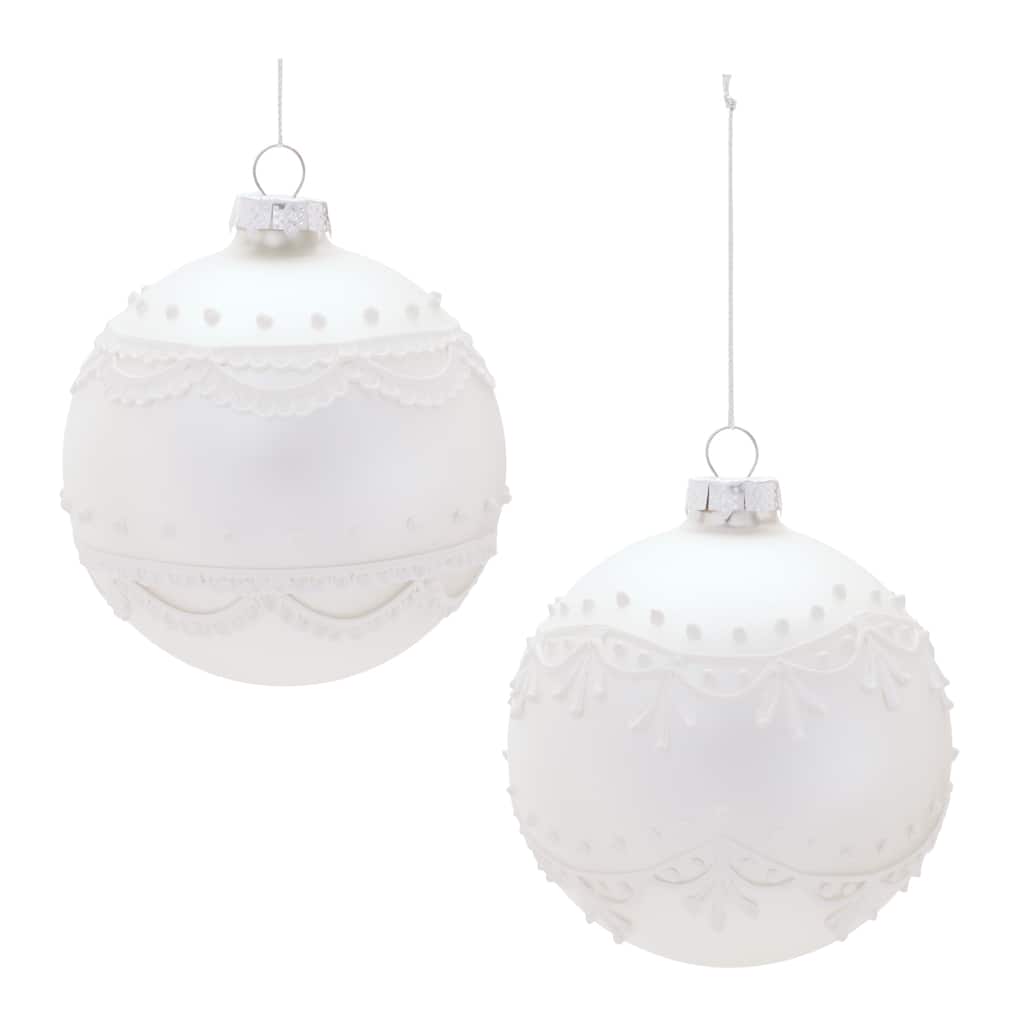 Round Glass Ornament Set of 6