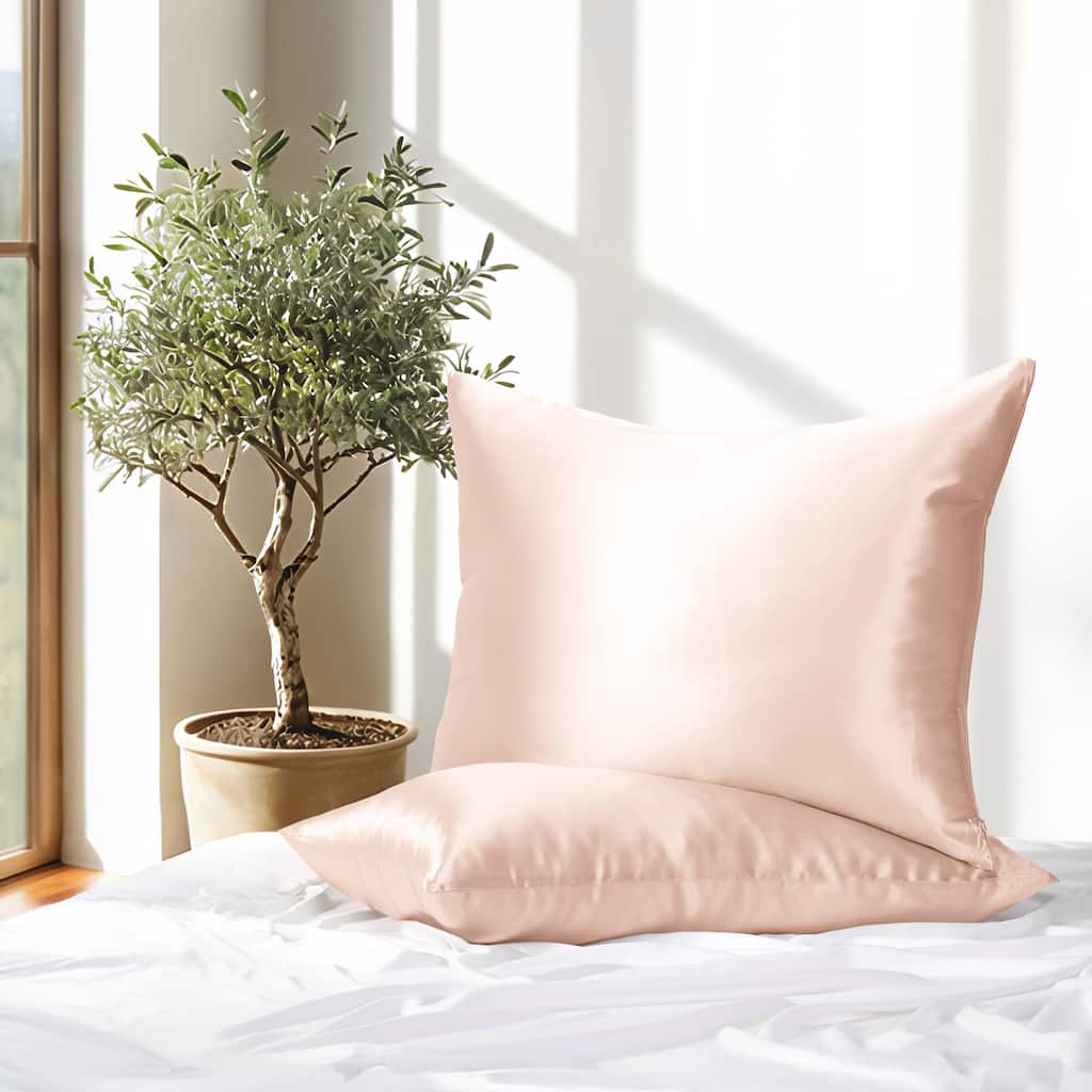 Becky Cameron 100% Mulberry Silk Zippered Pillowcase 2 Piece Set