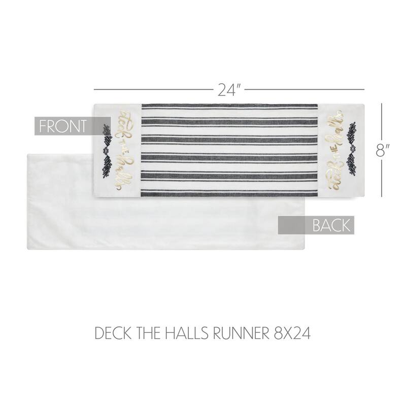 Wintergleam Deck the Halls Runner 12x36