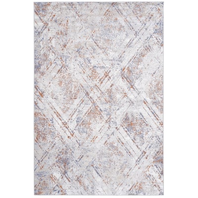 LOOM & LUXE Burgundy/Blue Area Rugs for Living Room - 36" D x 24" W x 0.28" H