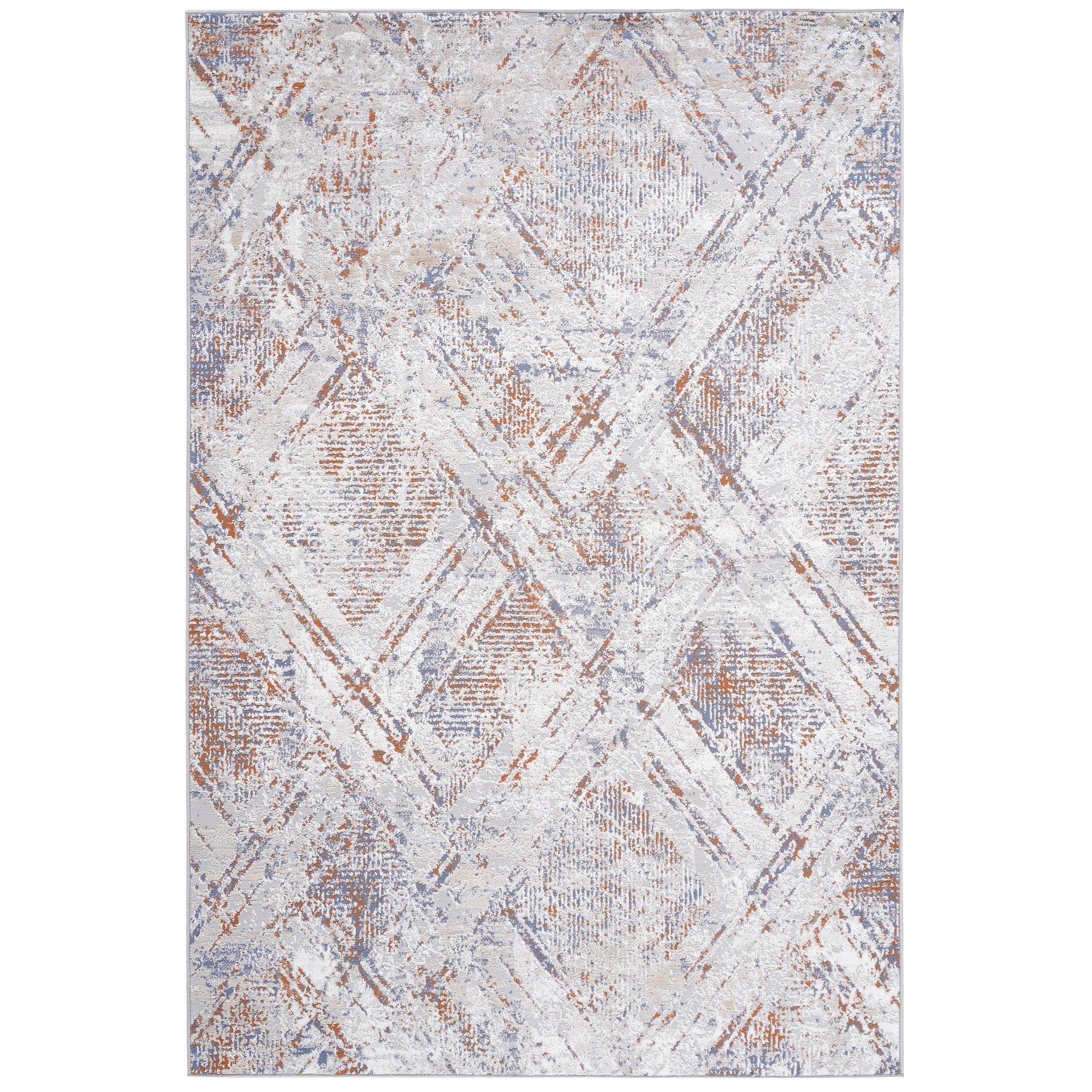 PAYAS Collection 2X3 Beige / Geometric Doormat Non-Shedding Rug - 36" D x 24" W x 0.28" H