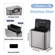 preview thumbnail 4 of 5, 1.3 Gallon Kitchen Compost Bin, Small Hanging Trash Can, Countertop Waste Bin