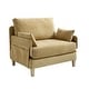 preview thumbnail 31 of 33, Chenille Upholstered 3-in-1 Convertible Sleeper Foldable Sofa Bed Recliner Chair with 3 Pillows