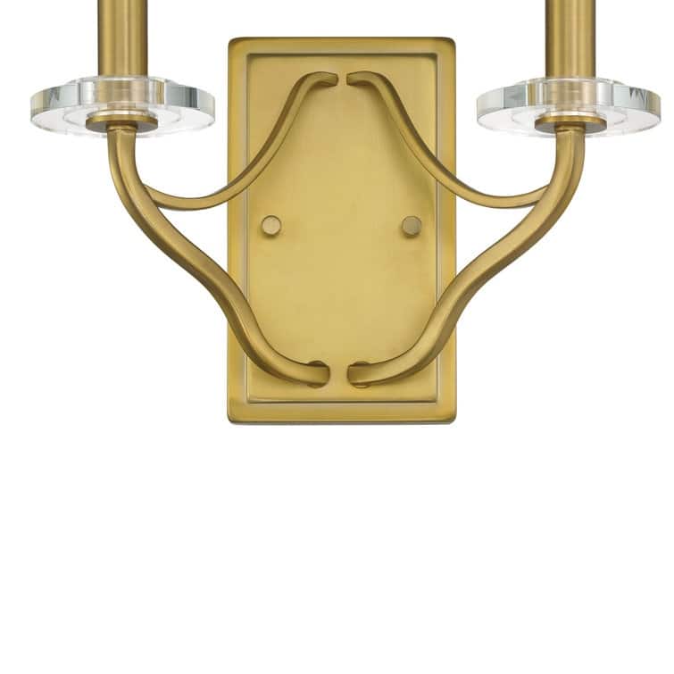 Acroma 2-light Mid-century Modern Candle Gold Wall Lights