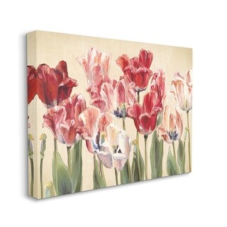 Stupell Red and White Blooming Florals Charming Tulips Canvas Wall Art ...