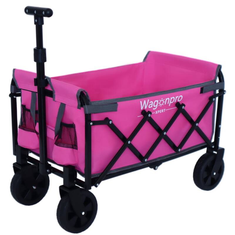 Expandable Dual Layer Utility Wagon Cart,Grocery Cart for Gardening