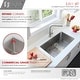 preview thumbnail 7 of 22, STYLISH 30 inch Stainless Steel 16G Undermount Kitchen Sink with Grid - Brushed Stainless Steel - 30" x 18" x 10"