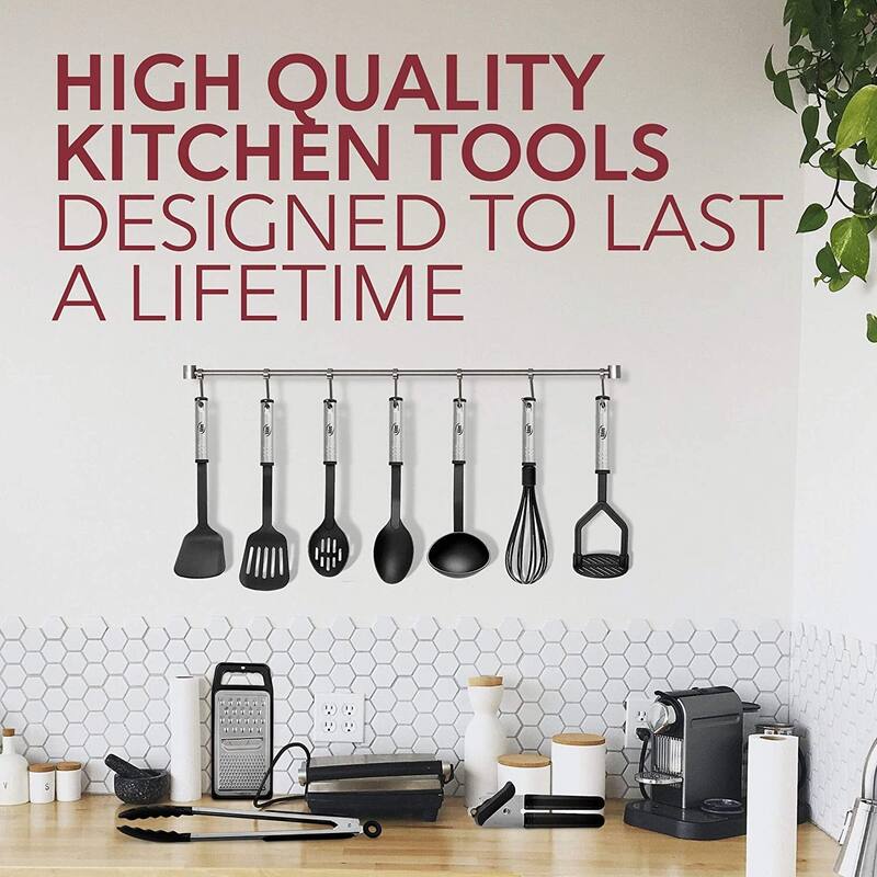 JoyTable 15 Piece Bakeware Set + 24 Piece Utensil Set - Stainless Steel, Non-Stick, Dishwasher Safe, and Heat Resistant