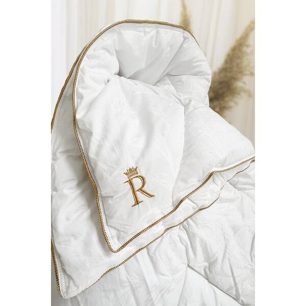 Royal Therapy Comforter, White Comforter Duvet Insert, Down Alternative Blanket Comforter