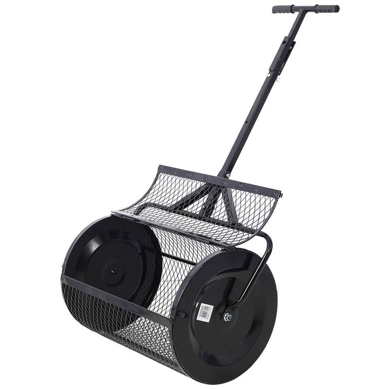 36" Metal Moss Spreader, ATV/T-Handle for Lawn and Garden Care