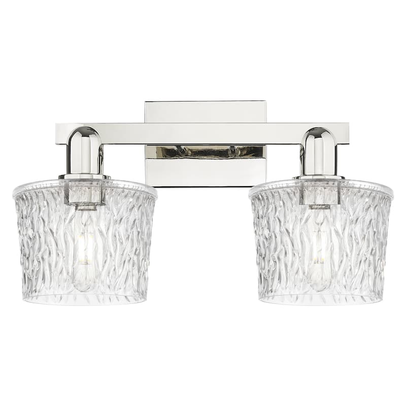 Innovations Lighting Endless Possibilities Arcadia - Niagara - 2 Light 18" Bath Vanity Light - Polished Nickel