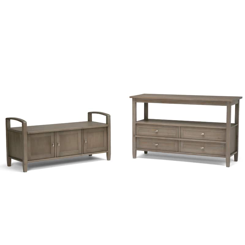 WYNDENHALL Norfolk Wood Transitional Sofa Table - 48 Inches wide