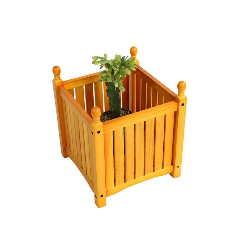 Outdoor Flower Planter Box for Potted Flowers, Herbs and Vegetables