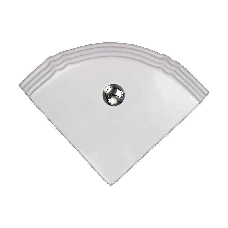 White Ceramic Corner Toilet Tank Part Only Sheffield Dual Flush Renovators Supply