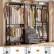 preview thumbnail 6 of 33, 65.6'' Heavy-duty Garment Rack, Freestanding Closet Organizer with Fabric Drawers and 5 hanging Rods