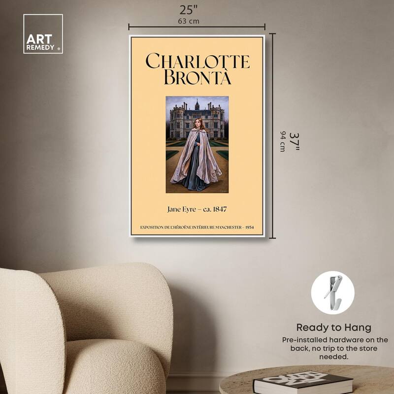Protagonist of Jane Eyre Canvas by Art Remedy