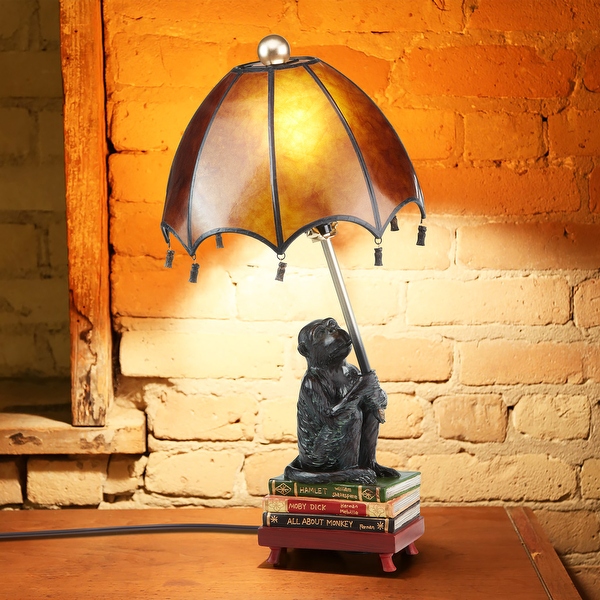 River of Goods 21.75 H Intellectual Monkey Table Lamp