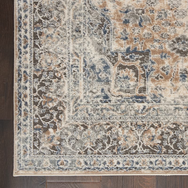 Porch & Den Traditional Bordered Medallion Area Rug