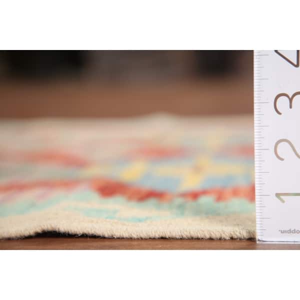 Reversible Kilim Oriental Runner Rug Hallway Hand-Woven Wool Carpet - 2 ...