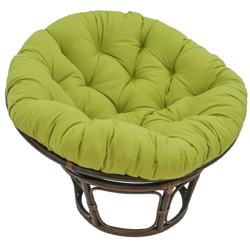52-inch Solid Twill Papasan Cushion (Cushion Only) - Mojito Lime