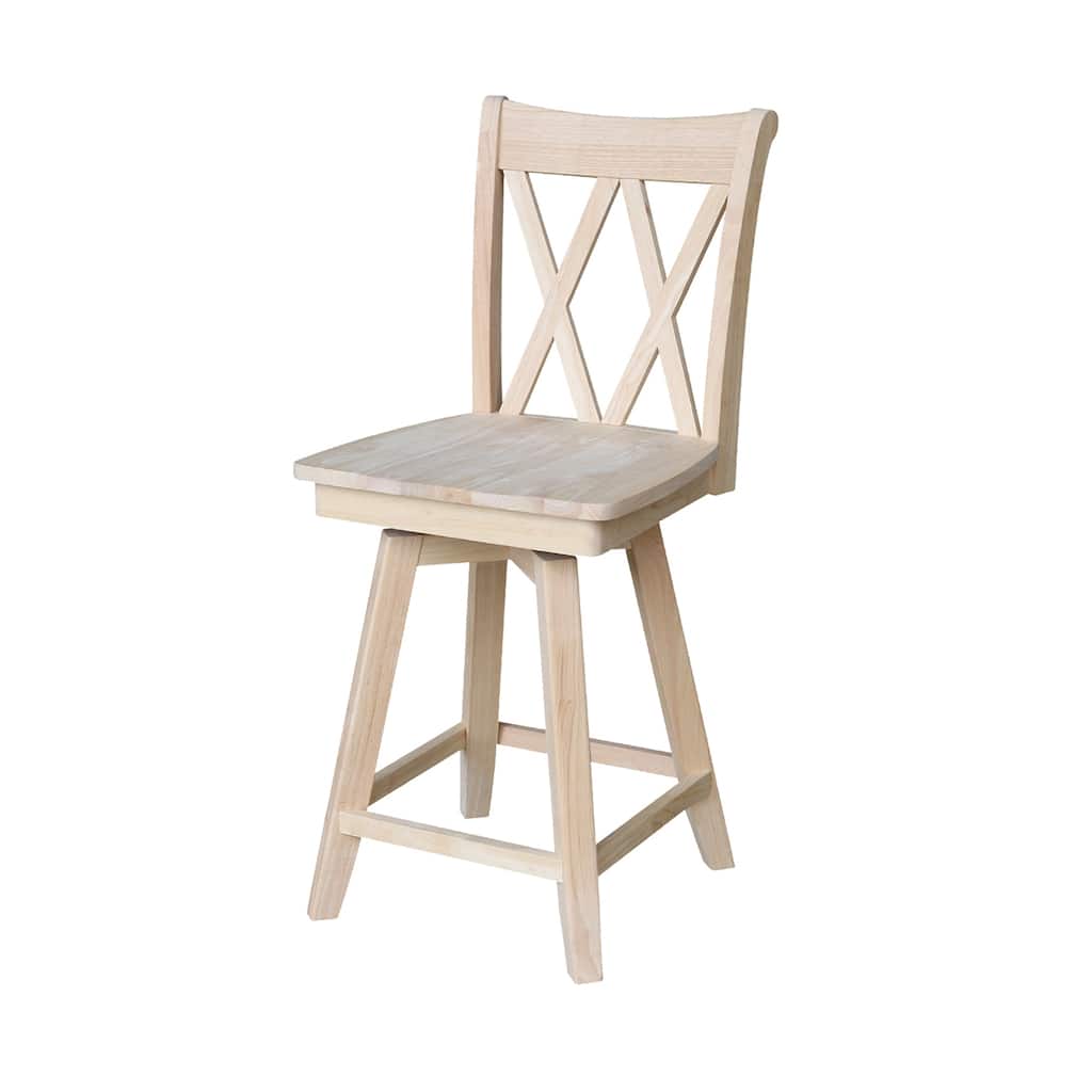 Double "X" Back Stool with Swivel Seat