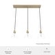 preview thumbnail 11 of 13, Hunter Van Nuys 3-Light Linear Cluster Pendant - Kitchen Island, Dining Room - Vintage, Industrial, Contemporary