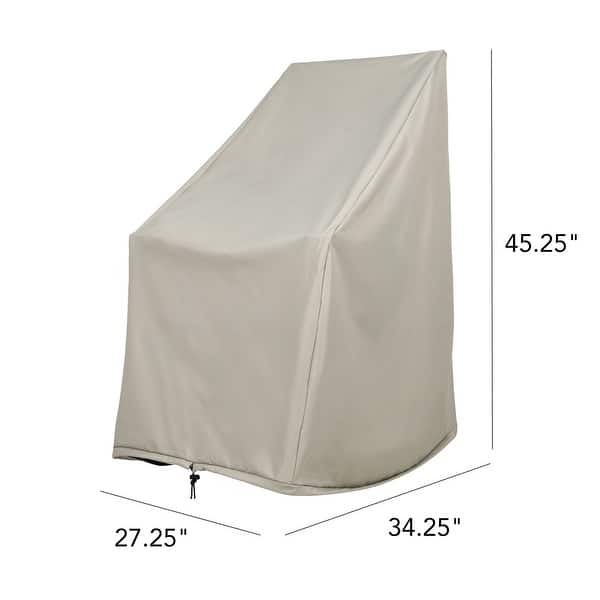 dimension image slide 1 of 4, SnugShield Waterproof Rocking Chair Cover 45.25"H x 34.25"D x 27.25"W